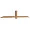 Ekena Millwork Eugene Smooth Timber Gable Bracket, Western Red Cedar, 96"W x 16"H x 3 1/2"D x 3 1/2"F, 4/12 Pitch GBW096X16X0404EUG00SWR - alternate 5